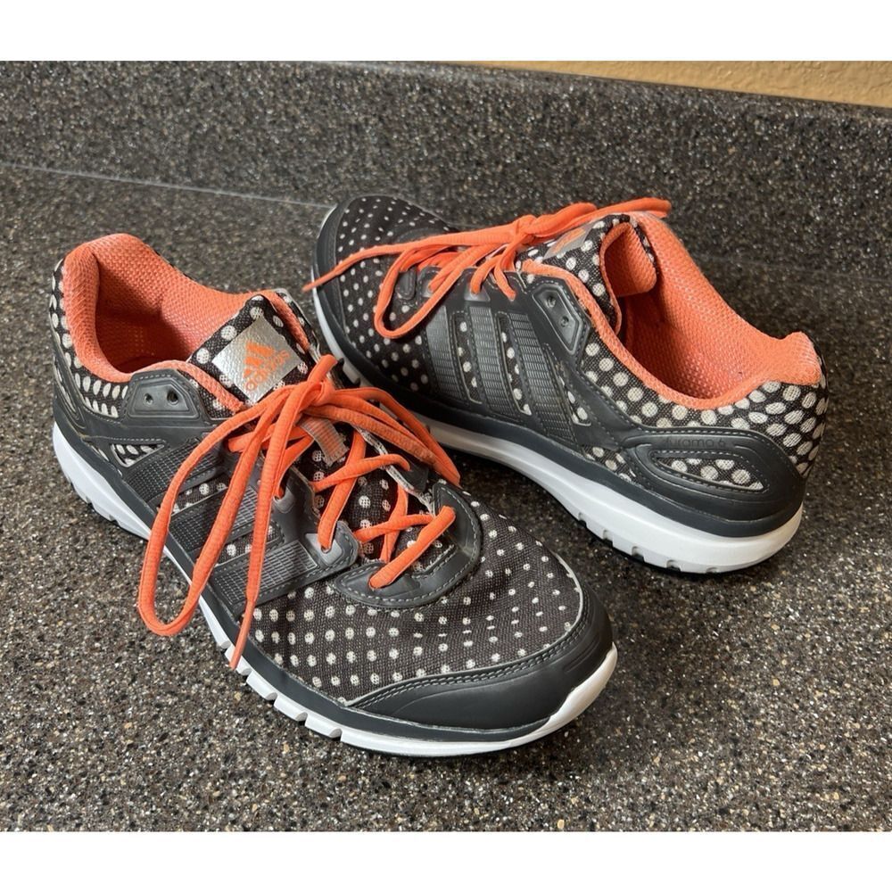 adidas DURAMO 6 Adiprene+ Women 11 Running Training Shoe Lace Up Low Gray/Orange